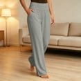 thumbnail image 4 of Lmueinov Wide Leg Leggings for Women High Waisted Modal Cotton Blend Loose Fit Casual Yoga Lounge Pants with Pockets for Gym Workout Work Everyday Wear, 4 of 8