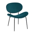 thumbnail image 2 of Modern Dining Kitchen Fabric Cushion Seat with Curved Back, Mid Century Living Room Side Chairs Vanity Chair with Metal Legs, Grass Green, 2 of 8