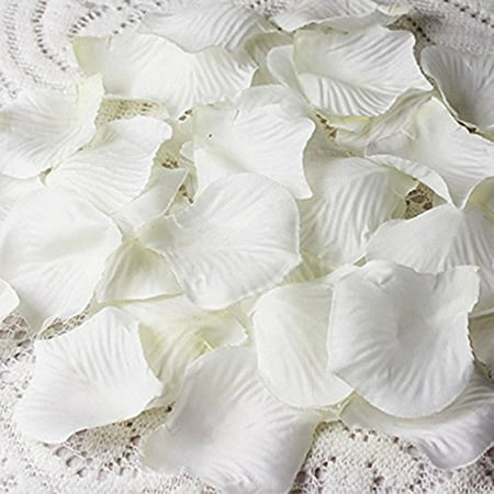 Cozyswan 4000 Silk Rose Petal Ivory White Wedding Decorations