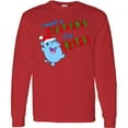 thumbnail image 3 of Inktastic I Want a Hippopotamus for Christmas Cute Stuffed Hippo Long Sleeve T-Shirt, 3 of 5