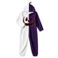 thumbnail image 6 of Halloween Onesie Adult Pumpkin Hooded Pajamas for Women Men, Flannel Long Sleeve Loose Fit Jumpsuit, Warm Casual Loungewear for Fall Winter Home Wear, 6 of 6