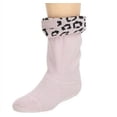 thumbnail image 1 of HUNTER Kids Jacquard Boot Socks Haze Lavender Leopard ( M / US 11-13 ), 1 of 2