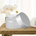 thumbnail image 3 of Monyance Glass Jars 8 Pcs Frosted Glass Cream Jars Sub-packing Cosmetics Containers Sample Jars(1.85X1.85X1.26Inches), 3 of 10