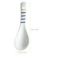 thumbnail image 2 of 4 Pcs Ceramic Spoon Household Flatware Kitchen Sampling Bulk Chinese Soup Spoons, 2 of 6