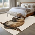 thumbnail image 4 of Groundhog Festival Large Area Rugs 5x8 ft Spring Is Coming Linen Retro Washable Rug Non Slip Indoor Carpet Absorbent Floor Mat for Living Room Bedroom Dining Room, 4 of 9