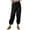 Black, variant on 2025 Women Summer High Waisted Dress Pants for Women Business Casual Stretchy Linen Pants Wide Leg Long Pant Trousers with Womens Summer Pants Casual Pocket Comfy Casual Loose Pants