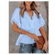 thumbnail image 2 of Blusas peplum para mujer de Joefnel Camisas babydoll Blusas de verano Tops con volantes para mujer Top peplum, 2 of 5