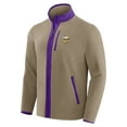 thumbnail image 2 of Men's NFL x Darius Rucker Collection by Fanatics  Tan Minnesota Vikings Heavyweight Polar Fleece Full-Zip Jacket, 2 of 6