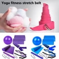 thumbnail image 4 of sunsanly 1 Set Yoga Brick Ergonomics High Bounce Strong Load Bearing Body Shaping Yoga Block Stretching Band 11 Pieces Set Fitness Equipment, 4 of 8