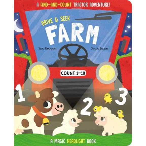 Pre-Owned Drive & Seek Farm - A Magic Find & Count Adventure (Drive & Seek - Magic Headlight Books)