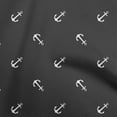 thumbnail image 1 of oneOone Velvet Dark Gray Fabric Nautical Anchor Sewing Craft Projects Fabric Prints By Yard 58 Inch Wide, 1 of 4