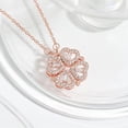 thumbnail image 2 of Stcomart Lucky Four Leaf Clover Necklace, Gifts for Mother's Day Valentine's Day Day Birthday, 2 of 5
