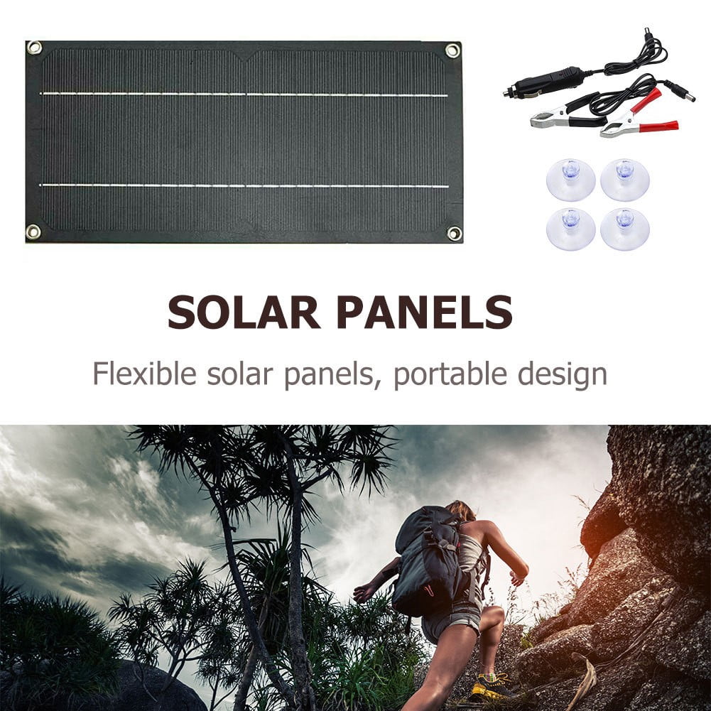 60W Solar Panel Kit 12V Trickle Battery Charger For Car Van Caravan Boat