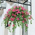 thumbnail image 1 of SHAR Outdoor/Indoor Artificial Rattan Petunia (Rose Red), 1 of 4