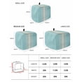 thumbnail image 2 of Aqua Beige Striped Small Toaster Cover 2 Slice, Kitchen Appliance Covers, Modern Farmhouse Retro Lines Toaster Oven Cover with Loop, Bread Machine Cover Polyester Dust Cover Protection, 2 of 4