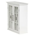 thumbnail image 5 of Teamson Home Delaney Removable Wooden Wall Cabinet with 2 Doors, White, 5 of 6