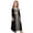Black, variant on Weebloom Teen Girls' Fall Dresses Elegant Embroidered Abaya Dress Long Sleeve Party Gown With Lace Trim Dress For Girls Black 10-11 Years