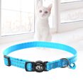 thumbnail image 1 of Collier pour Animaux Réfléchissant avec Cloche Réglable en Nylon, Bleu Ciel, 1 of 9