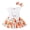 White, variant on HWJAD Baby Girl Summer Clothes Outfits Sleeveless Lace Floral Romper Dress Newborn Jumpsuits Headband Set