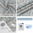 thumbnail image 4 of Wood Grain Blackout Curtains for Bedroom/Living Room, Thermal Insulated Kitchen Curtains, Vintage Geometric Wooden Planks Brown Green Grommet Darkening Window Treatment Drapes 52"x63"x2, 4 of 8