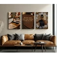 thumbnail image 4 of Black Beige Abstract Wall Art Brown Neutral Canvas Wall Decor Minimalist Art Poster Modern Abstract Painting Artwork Watercolor Black Brown Pictures for Living Room Bedroom Unframed, 4 of 6
