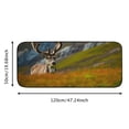 thumbnail image 5 of ONETECH Deer Antlers Flowers Square Floor Mat Indoor Outdoor Felt Rug 19.68*47.24 in, 5 of 6