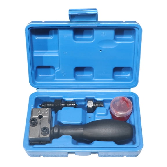 CHENjy Professional Brake Line Flare Tool Kit for Double Single Flares 3/16 inch and 1/4 inch Flaring Tool with Damage Free Clamp Heavy Duty Automotive Brake Pipe Repair Tool Kit
