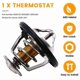 thumbnail image 2 of Car Cooling System New Engine Coolant Thermostat For Mitsubishi Lancer 2008-2017 1305A712 1305A803 1305A283 High Quality, 2 of 5