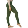 thumbnail image 3 of LMB Lush Moda Leggings for Women with Comfortable Yoga Waistband - Buttery Soft in Many of Colors - fits X-Large to 3X-Large, Wilderness Green, 3 of 6