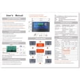 thumbnail image 4 of Matsuzay Regulador de panel solar Controlador de carga de Pantalla LCD Gestión de carga PWM de 4 etapas completa Electrodomésticos negro 50A Matsuzay HA5851-11B, 4 of 6