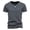 Grey, variant on Mens Shirts Fashion Deep V Neck Short Sleeved Elastic Bottoming Mens Clothing,Black,3XL