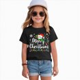 thumbnail image 2 of TOWED22 Girls Christmas T-Shirt Christmas Funny Graphic Casual T Shirts Xmas Gifts Christmas Party Outfits, 2 of 6