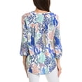 thumbnail image 2 of Jones New York womens  3/4-Sleeve Top, s, White, 2 of 2