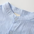 thumbnail image 3 of Hiijoy Toddler Boys Cotton Button-Down Shirt Summer Casual Short Sleeve Shirt, Sizes 1-7, 3 of 8