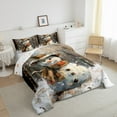 thumbnail image 3 of Feelyou Kawaii Snowman 01, Winter Snowflake Twin Comforter Sets, Christmas Holiday Reversible Bedding Set, Breathable Home Decor,2 Pieces, 3 of 8