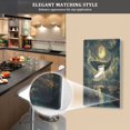 thumbnail image 5 of Yayeee Blank Wall Plate Cover 1-Gang 4.5"x2.7" Home Unused Decorative Outlet, Whale and Moon, 5 of 7