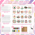 thumbnail image 2 of 160Pcs Acrylic Keychain kit with UV DTF Cold Transfer Stickers Black and Funny Phrases Waterproof Round DIY Acrylic Key Chain Blanks Set, 2 of 8