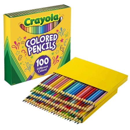 Crayola® 100 Count Colored Pencils, Perfect for Back-to-School ...