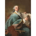 thumbnail image 2 of Alessandro Longhi 14x18 Black Ornate Wood Framed Double Matted Museum Art Print Titled - Portrait of a Musician (ca. 1770), 2 of 5