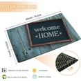 thumbnail image 3 of Vintage Wooden Welcome Home Door Mat, Indoor Outdoor Doormat Entryway Non-Slip Absorbent Mud Trapper Mats, Floor Mats, Soft Washable Mats Door Carpet for Entryway Bathroom Kitchen Bedroom, 3 of 6
