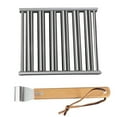 thumbnail image 3 of GLFILL Hot Dog Roller BBQ Roller Rack for Grill Sausage Roller with Long Wood Handed Sausage Roller RackA, 3 of 9