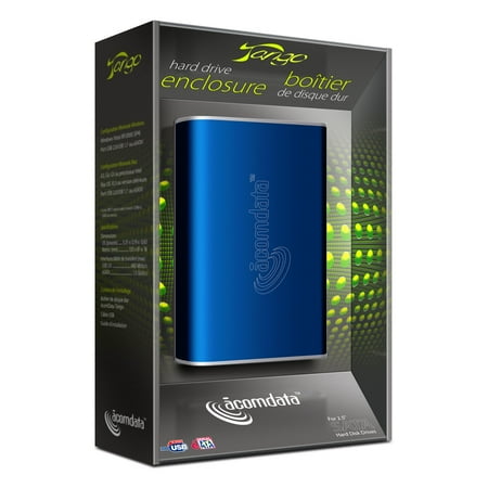 External Hdd Storage - Acomdata 118418 Storage Tngxxuse-blu 2.5inch Sata Hdd External Enclosure Usb/esata Blue Retail