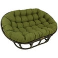 thumbnail image 2 of Blazing Needles 65-inch by 48-inch Solid Outdoor Spun Polyester Double Papasan Cushion, 2 of 5