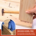 thumbnail image 6 of Uxcell Wooden Dowel Pins 11/4" x 1" (6mm x 25mm) Fluted Dowels for Crafts Furniture DIY Hardwood, 6 of 7