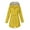 Yellow, variant on LEAVINGSUO Womens Fashion Winter Coats for Women Women Solid Rain Jacket Outdoor Hooded Raincoat Windproof Top