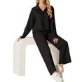 thumbnail image 3 of Cueply 2 Piece Sets for Women Outfits Sweatsuits Long Sleeve Sweatshirts Sweatpant Lounge Set with Pockets, 3 of 6