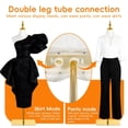thumbnail image 6 of Mohsoe Female Mannequin Torso with Adjustable Height Metal Body Stable Square Base Detachable Clothing Display for Retail Stores Boutiques Tailor Shops Wedding Dress Photography Home Decoration, 6 of 9
