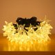 thumbnail image 1 of Guirnalda de luces solares para exteriores, 5 m, 20 LED, impermeables, decorativas para jardín, terraza, patio, casa, dormitorio, Navidad, boda y fiesta (blanco cálido), 1 of 4