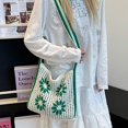thumbnail image 6 of Hsqqdc Woven Flower Shoulder Bag, Large Capacity Knitted Hollow Tote for Summer Beach, 6 of 7