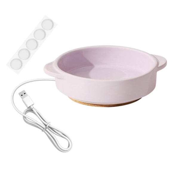 Comedero calefactable para mascotas, bebedero para mascotas, estable, redondo, portátil, elevado, para gatos y perros. 45 cm de altura
